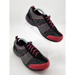 Urbane Women's Slip Resistant Comfort Nurse Slip On Shoes Black Pink Size EU 40